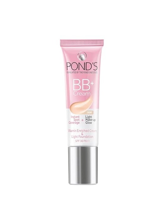 POND'S Super Light Gel Oil Free Face Moisturizer 49g, With Hyaluronic Acid & Vitamin E for Daily Use & POND'S BB+ Cream, Instant Spot Coverage + Light Make-up Glow, Ivory 9g - Image 3